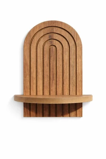 Sieninė lentyna, 20x35x13 cm, ruda