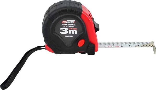 AW-Tools AWTOOLS RIEDIMO MATAS RAUDONA-JUODA 10m x 25mm