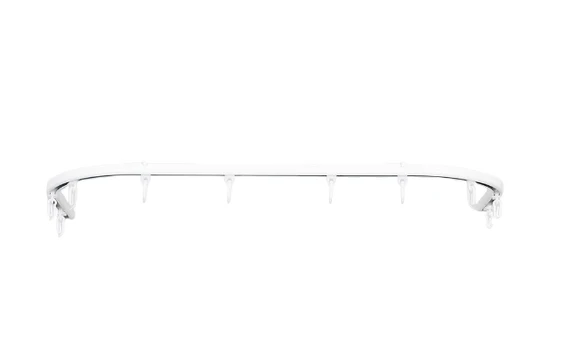 Aliuminio profilis D, komplektas, baltos sp., 300 cm