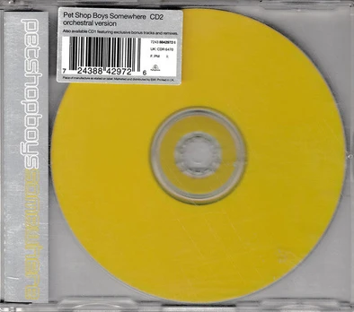 CD Pet Shop Boys – Somewhere (Orchestral Version)