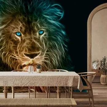 Artgeist Fototapetas - Abstract lion