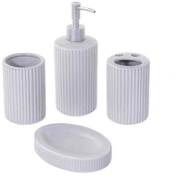 Bathroom Solutions Keraminių vonios kambario reikmenų rinkinys, 4 dalys