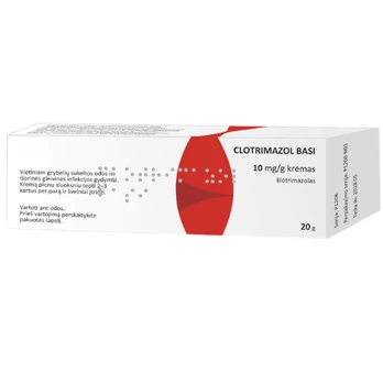 CLOTRIMAZOL BASI 10mg/g kremas 20g N1 (lyg.imp.)