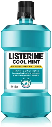 Burnos skalavimo skystis Listerine Cool Mint, 500 ml kaina