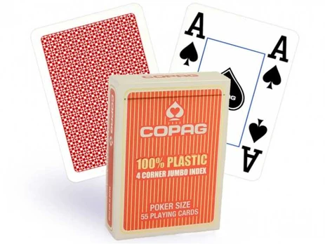 Copag 4 Corner Pokerio Kortos (Raudonos)
