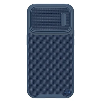 Dėklas Nillkin Textured S MagSafe case with camera cover iPhone 14 Pro Mėlynas