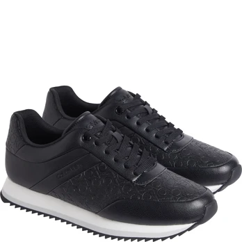 Laisvalaikio bateliai moterims, Juoda, Lace up mono mix leisure