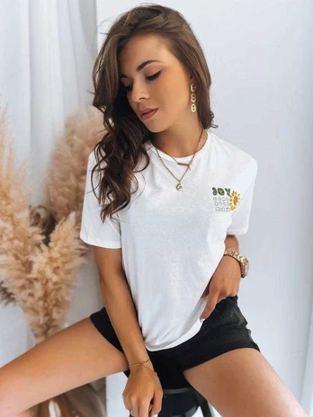 Balti marškinėliai Joy