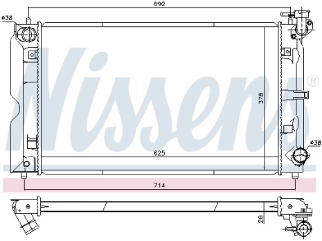 Variklio radiatorius NISSENS NIS 646857