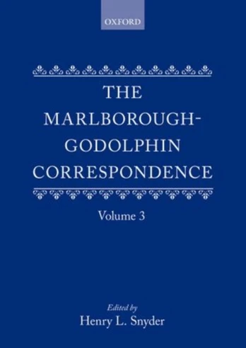Marlborough-Godolphin Correspondence, Volume III