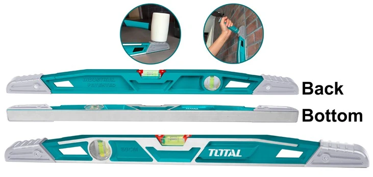 Gulsčiukas TOTAL, mūrininko, 60cm, 2 akutės,750g., TMT221606