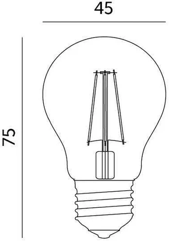 1,3W LED lemputė FMB, E27, 2700K