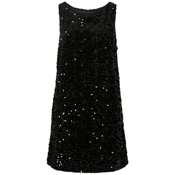 Mini suknelė moterims, Juoda, Kam mini dress