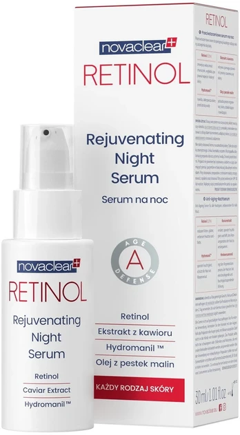 Novaclear Novaclear Retinol raukšlių naktinis serumas 30ml