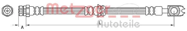 Stabdžių žarnelė METZGER 4110888
