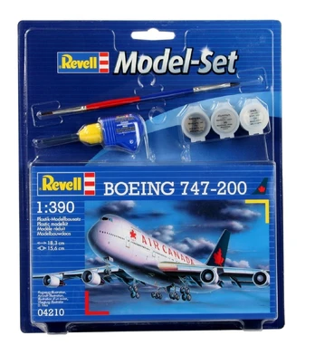 Model Set Boeing 747-200 - PLASTIKINIS modeliavimo rinkinys