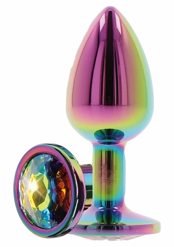 TOYJOY Twilight Booty Jewel Large Rainbow Aluminium Plug