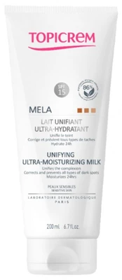 Topicrem MELA Unifying Ultra-Moisturizing Milk 200 ml kaina