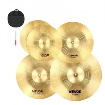 Būgnų lėkščių komplektas 4 vnt. 14-20 cm