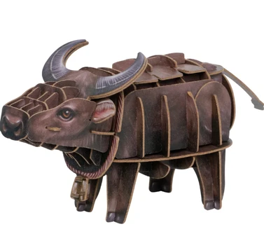 MAKEBUG 3D popierinė dėlionė Vandens buivolas, MB-D-0013