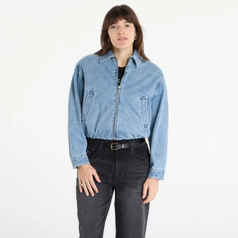 Michael Kors Denim Bomber Jacket Horizon Wash - Dydis L (MR610D3FAU 908 Striukės)
