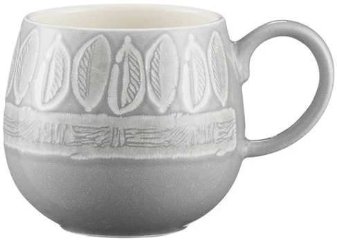 Puodelis ceramiczny 350ml IMPRESSIONS Pilkas Leaf / Mason Cash