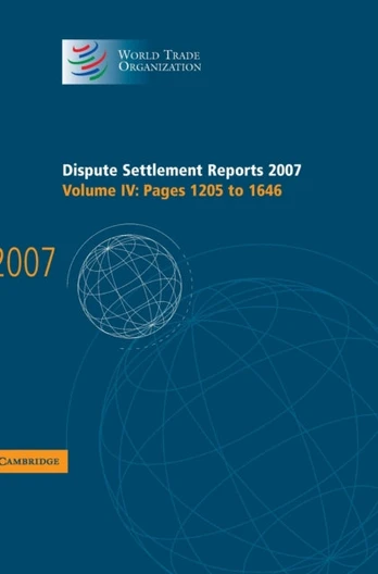 Dispute Settlement Reports 2007: Volume 4, Pages 1205-1646