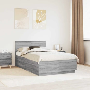 Lovos rėmas Pilkas Sonoma 135 x 190 cm Apdirbta mediena