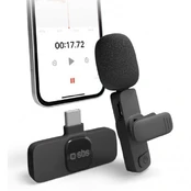 Microphone SBS with Type-C receiver, Black kaina