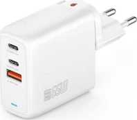 Įkroviklis GaN Flex 65W 2 USB-C+1 USB-A baltas (baltas) kaina