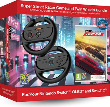 Imp Tech Super Street: Racer Game with Twin Racing Wheels Bundle