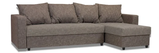 Kampinė sofa Lugan+, smėlio spalvos