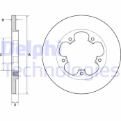 DELPHI BG4681C Brake Disc kaina