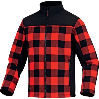 Medvilninė DELTAPLUS KODIAK striukė su fliso pamušalu ir Softshell detalėmis