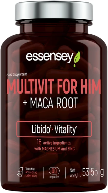 Multivitamin for men TREC ESSENSEY MULTIVIT FOR HIM + MACA ROOT 90 capsules