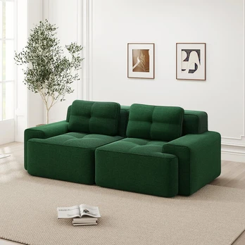 Modulinė sofa be kojų, 32D putos, 74 cm gylis, 1 vnt