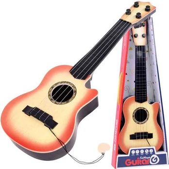 Vaikiška 4 stygų gitara su mediatoriumi, šviesi