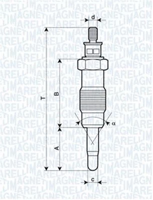 Kaitinimo žvakė MAGNETI MARELLI 062580704304