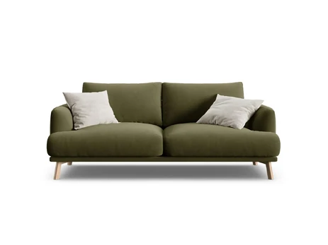 Velvet Sofa, "Naomi", 2 Seats, 170x95x75, Green