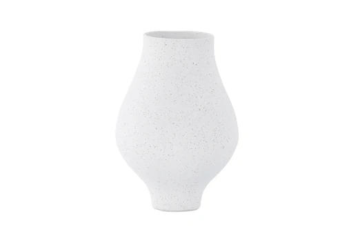 Rellis Vaza, balta/juoda Dots - D10*H24*B14cm