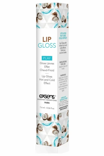 EXSENS HOT KISS Lip Gloss Coconut 7.4ml - Warming Vegan Formula