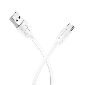 USB kabelis Borofone BX19 USB-A to USB-C 1.0m baltas