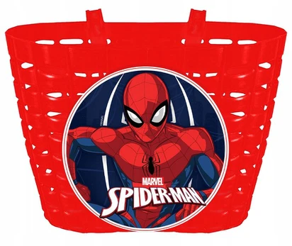 Vaikiškas dviračio krepšys ant vairo su Spiderman