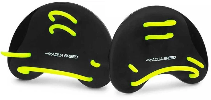 AQUA SPEED Finger Paddles Juodas