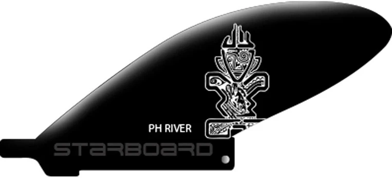 Irklentės pelekas Starboard Sup PH River Fin juodas