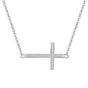 Beneto Sidabrinis necklace with a cross AGS196 / 47 kaina