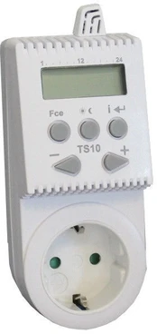 Elektrobock Kištukinis programuojamas patalpos termostatas (termoreguliatorius) TS10, 16A TS10