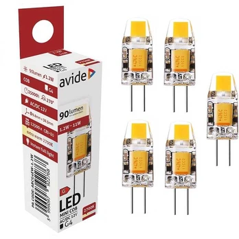 LED lemputė Avide 1.2W G4 2700K 5vnt