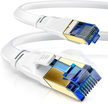 Csl Cat.8.1 tinklo kabelis, 5m, plokščias, 40 Gbit/s, Rj45 Ethernet