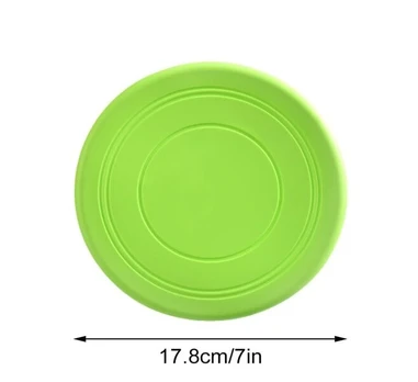 Šuns frisbio diskas, 17,8 cm, skraidanti lėkštė, žalias